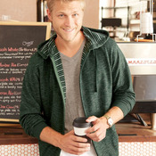 Baja Stripe French Terry Full-Zip Hooded Sweatshirt