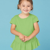 Toddler Ruffle Fine Jersey Tee